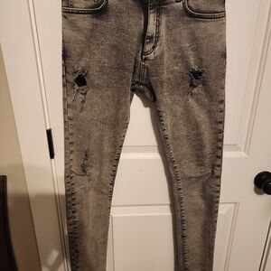 REPRESENT Distressed Gray Men's Jeans